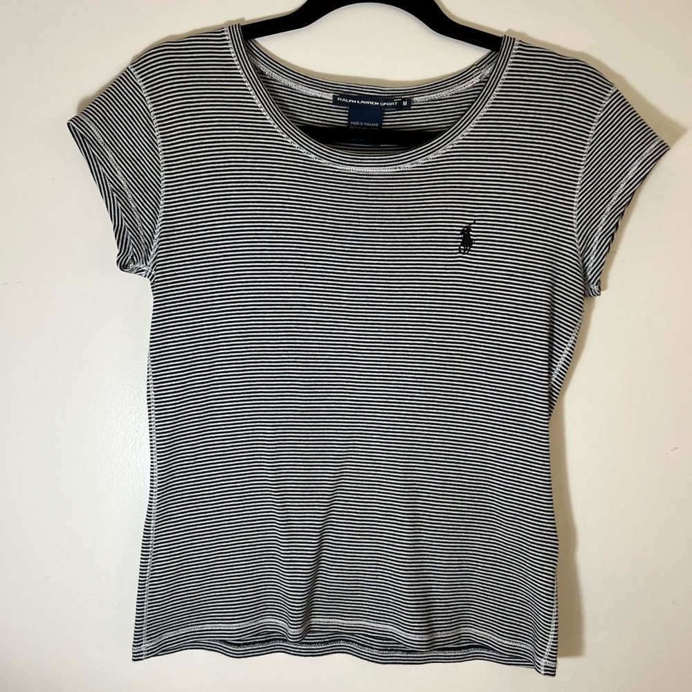 RALPH LAUREN SPORT baby tee size M 100% cotton